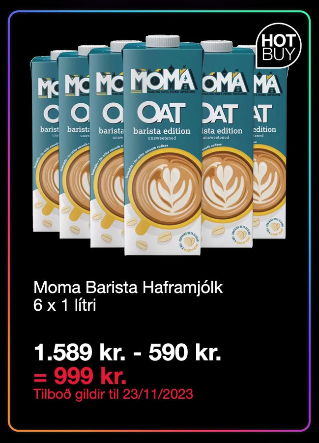 Moma Barista haframjólk 6 x 1 lítri