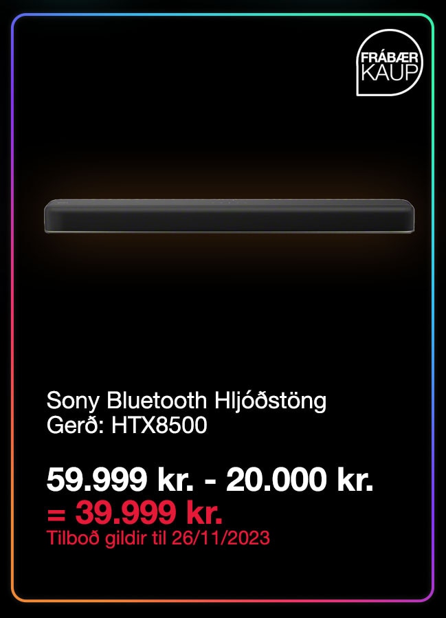 Sony Bluetooth hljóðstöng