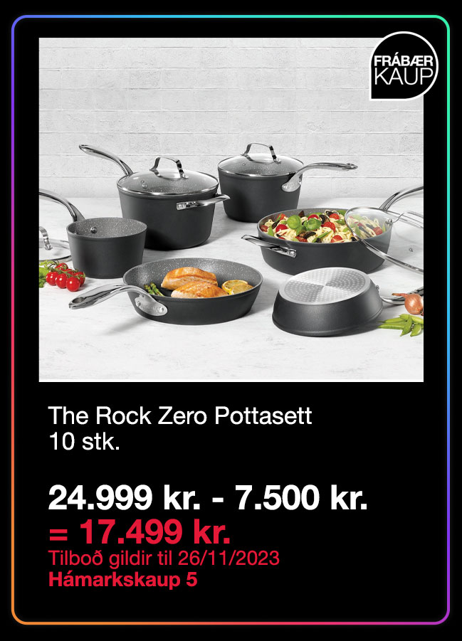 The Rock Zero Cookware Set 10 Piece