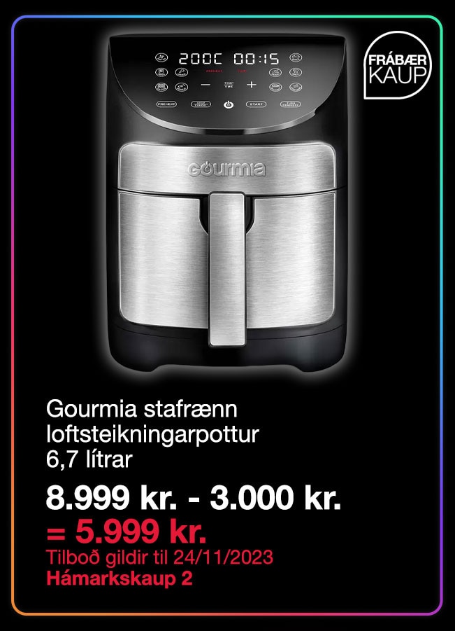 Gourmia Digital Air Fryer 6.7 Litre