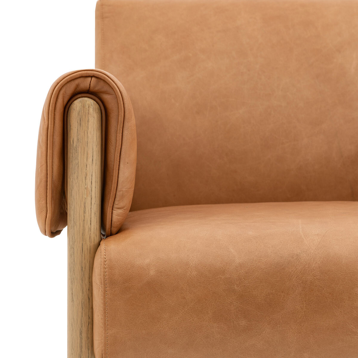 Gallery Stratford Brown Leather Armchair