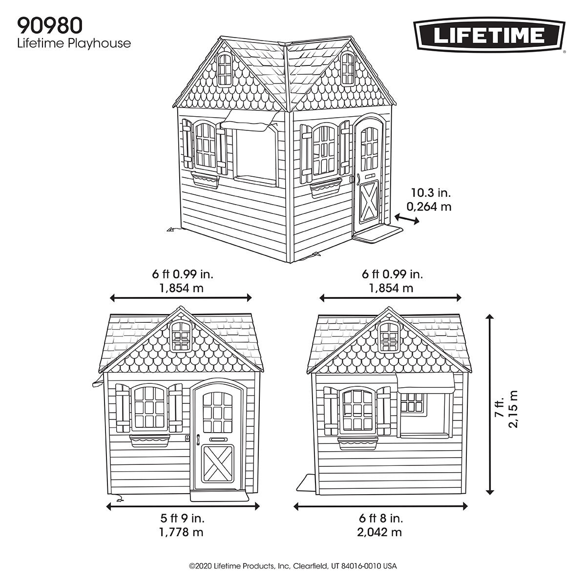 Lifetime 7ft (2.2m) Imagination Playhouse (3-10 Years)