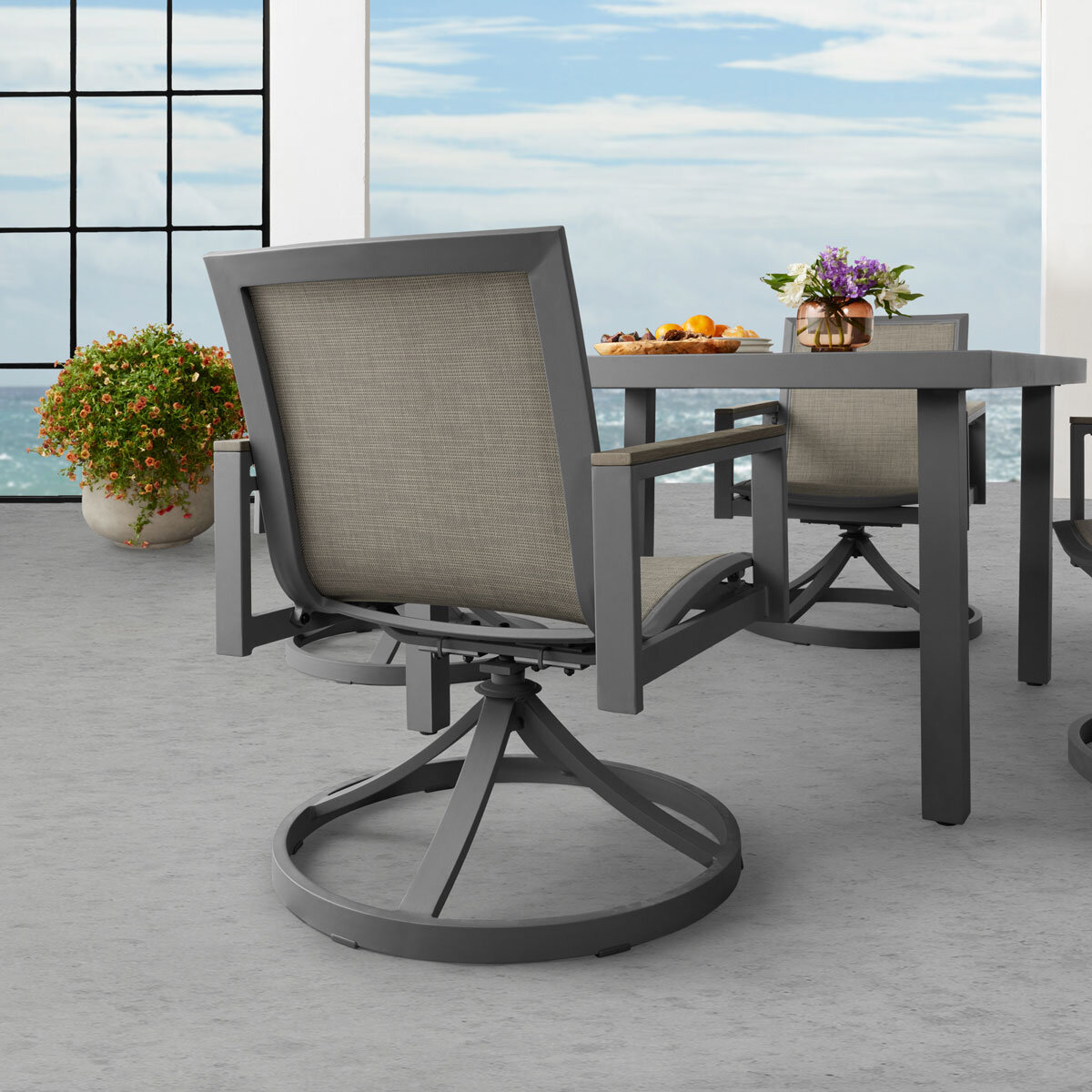 Agio Maricopa 5 Piece Sling Dining Set + Cover