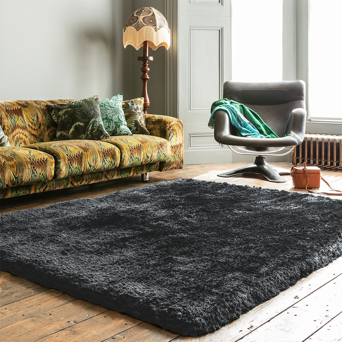 Plush Collection Slate Rug, 160 x 230 cm