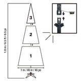 6.5ft (2m) Pre-Lit Slim Aspen Micro Dot Tree with Colour Changing Lights