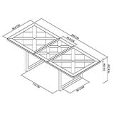 Bentley Designs Greenwich Extending Dining Table + 6 Cantilever Chairs, Seats 6-8