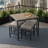 Agio Winlock 5 Piece Woven High Dining Set + Cover