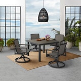 Agio Maricopa 5 Piece Sling Dining Set + Cover