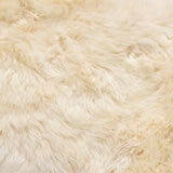 Bowron Sheepskin Area Rug 120 x 180cm in Champagne