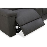 Gilman Creek Justin Grey Fabric Power Reclining Sectional Sofa