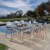 SunVilla Biblos 7 Piece Dining Set + Cover