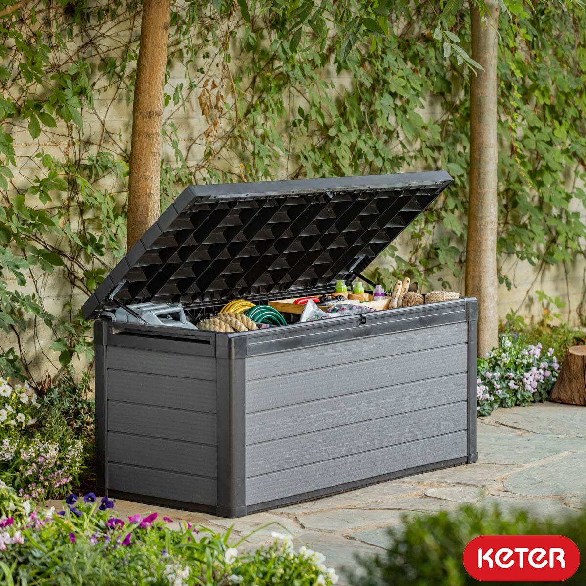 Keter Cortina 570 Litre Outdoor Storage Deck Box | Costco...