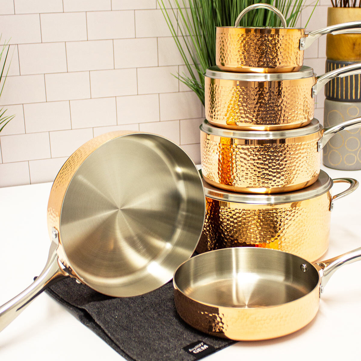 BergHOFF Vintage Copper Cookware Set, 10 Piece