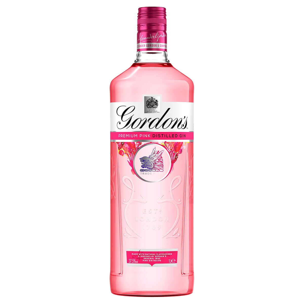Gordon\'s Pink Gin, 1L | Costco Iceland