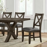 Blakely Extending Dining Table + 6 Cross Back Chairs, Seats 6-8