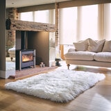 Bowron Sheepskin Area Rug 120 x 180cm in Ivory