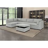 Thomasville Tisdale Beige 6 Piece Modular Fabric Sofa