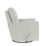 True Innovations Paxley Grey Fabric Swivel Recliner Chair